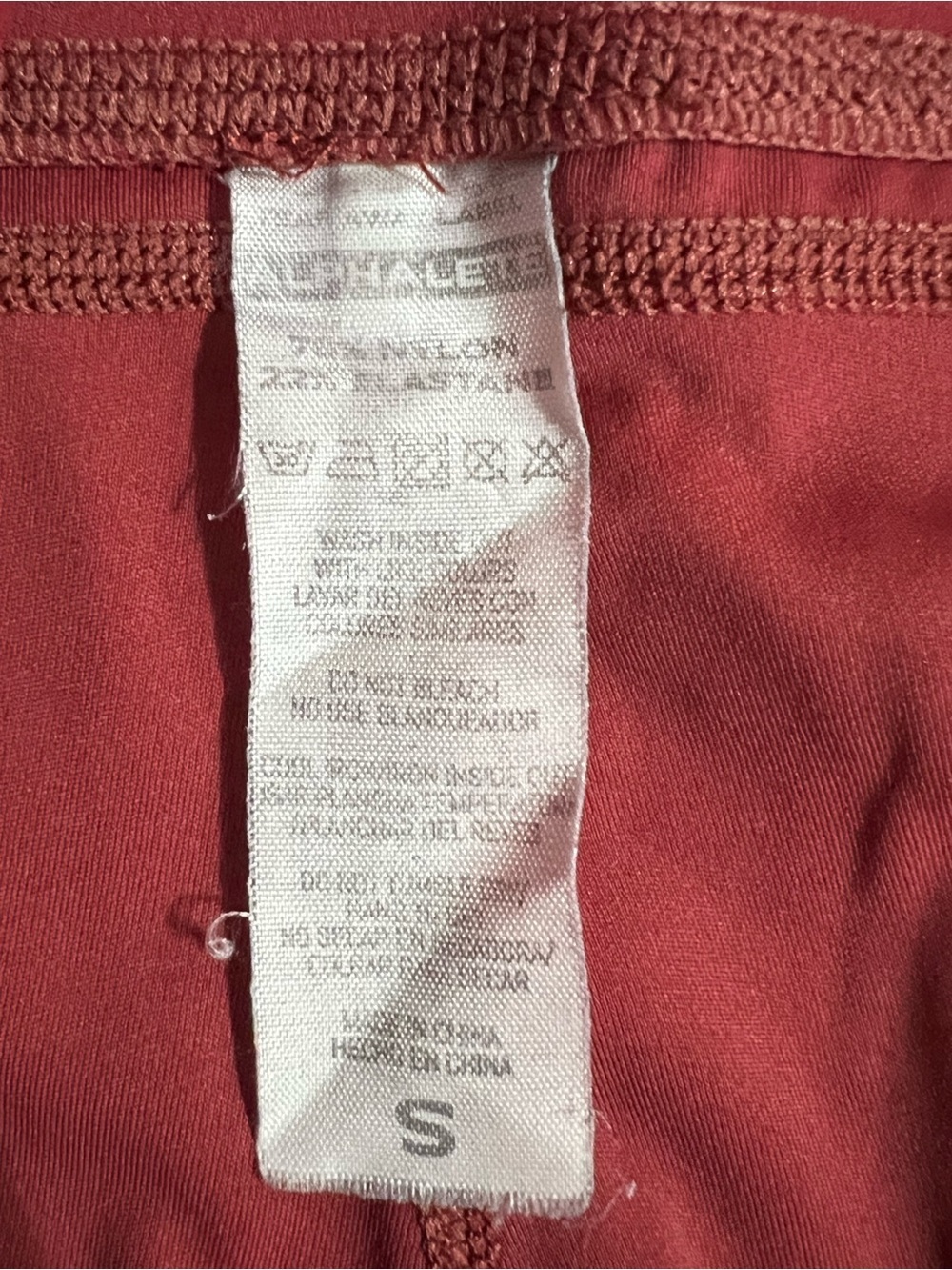 Alphalete Rust Red Active High-Waist Shorts Excellent Condition Size Small - Picture 4 of 6